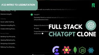 Build And Deploy Your Own ChatGPT For Free With React 19 | #23 Using useMutation From React Query
