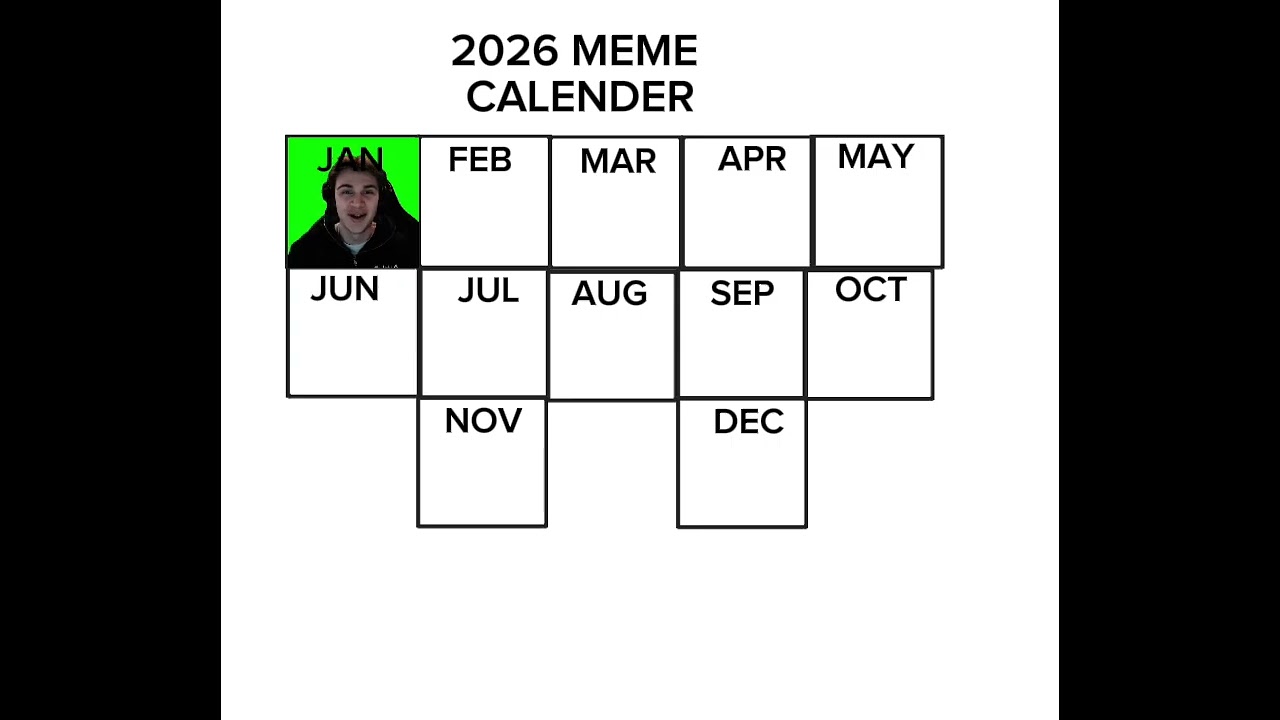 2026 MEME CALENDAR 