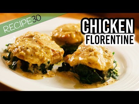 Chicken Florentine with a Parmesan Cream Sauce