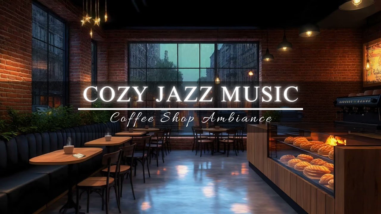 Cozy Winter Coffee Shop Ambience with Warm Jazz Music To Relaxing ...