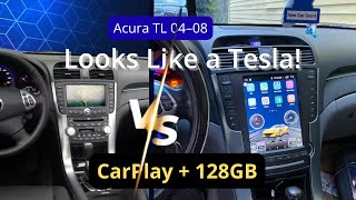 Tesla Style Android Screen for Acura TL 2004–2008 | CarPlay + GPS + 128GB Upgrade