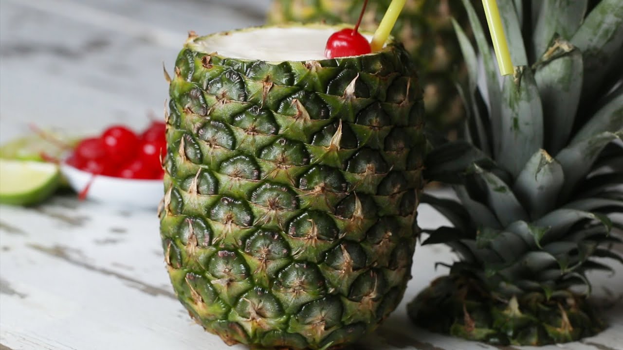 Piña Colada In A Pineapple - YouTube