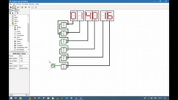 Membuat rangkaian jam digital dengan logisim