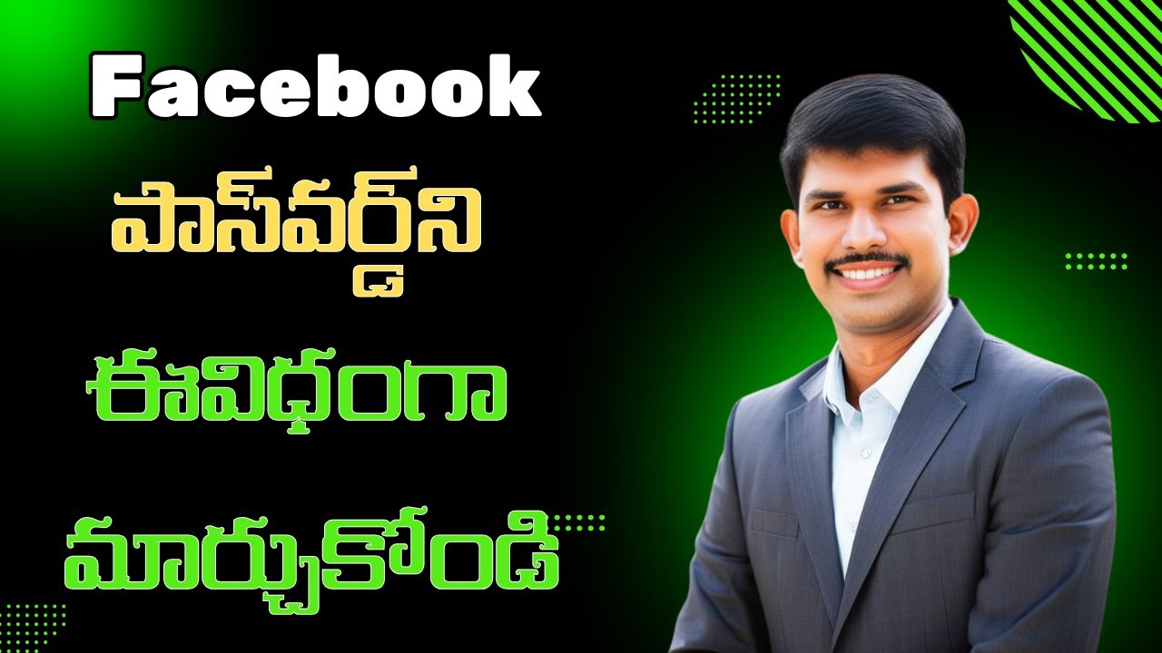 Tech Moji How to Change Facebook Password in Telugu || How to reset Facebook ...