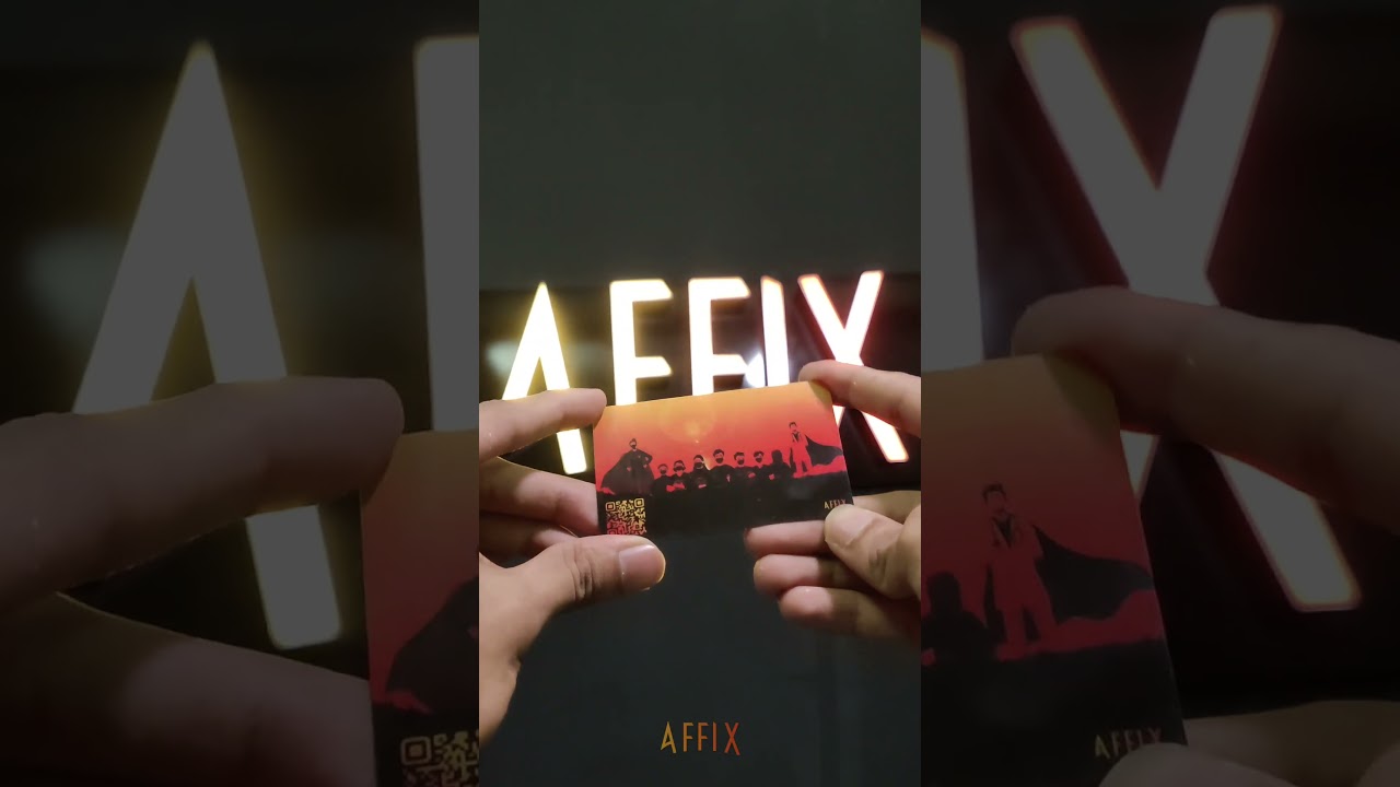 Upgrade to the AFFIX CARD and make a lasting impression ✨