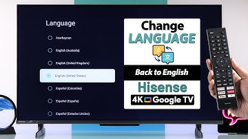 How To Change Language on Hisense Google TV!