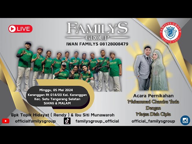 LiveStream Familys Group Edisi Keranggan Setu Tangerang Selatan Minggu 5 Mei 2024(SIANG) class=