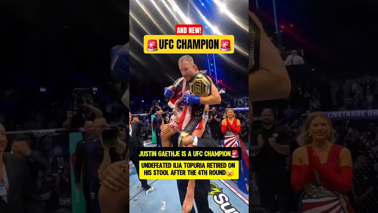 JUSTING GAETHJE IS A UFC CHAMPION!🚨