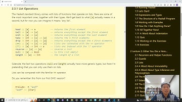 haskell mooc part1 lecture2 2 3 Lists