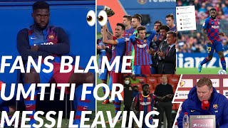 FANS BLAME UMTITI FOR MESSI *LEAVES TROPHY*
