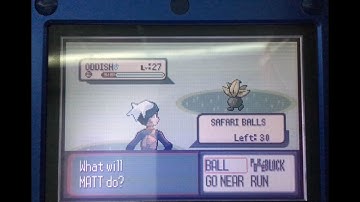 Shiny Oddish in the Safari Zone After 1039 RE! WIN OR FAIL?