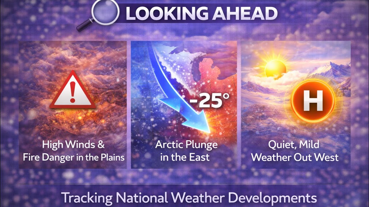 Winter Strikes Back: Arctic Cold, High Winds & Fire Danger - YouTube