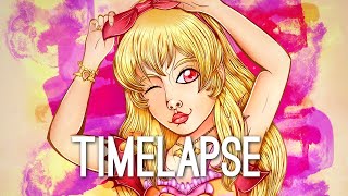 [TIMELAPSE] ❝Halloween Ichigo❞ // Fan art [Aikatsu]