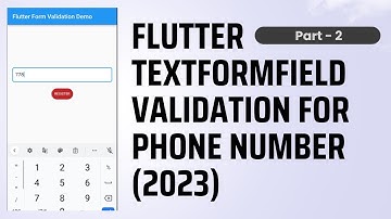 Flutter phone number validation textfield validation without using regex simple way Part-2 (2023)