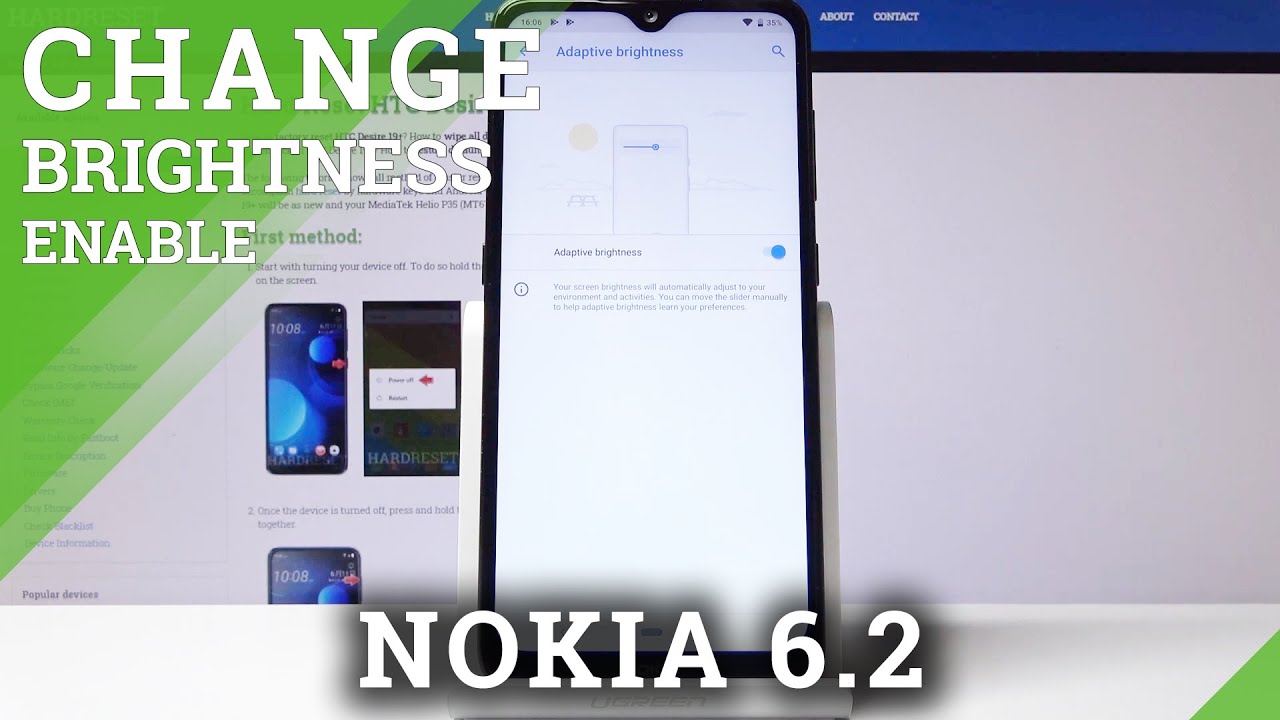 How to Set Up Auto Brightness in NOKIA 6.2 2019 – Manage Screen Brightness