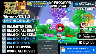 Super Bear Adventure Mod Apk Menu v12.1.3 Terbaru 2026 - Unlimited Money & Unlock Skins Level Max screenshot 3