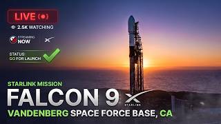 Watch Live 🔴SpaceX Launches Starlink 15-20 from Vandenberg! | 27 Satellites & Booster Landing