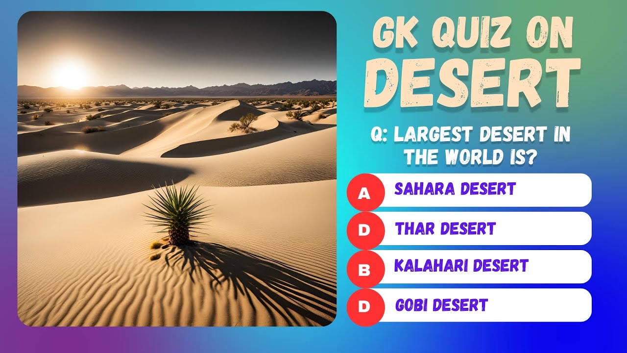 Can You Answer? - World Desert Quiz | 20 Questions - YouTube