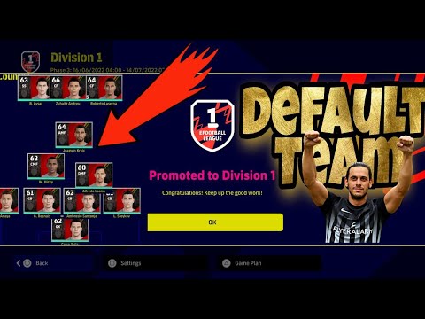 PAY TO WIN? Unleveled DEFAULT TEAM Division 10 to Division 1 eFootball 2022 - DreamTeam - Mednasah