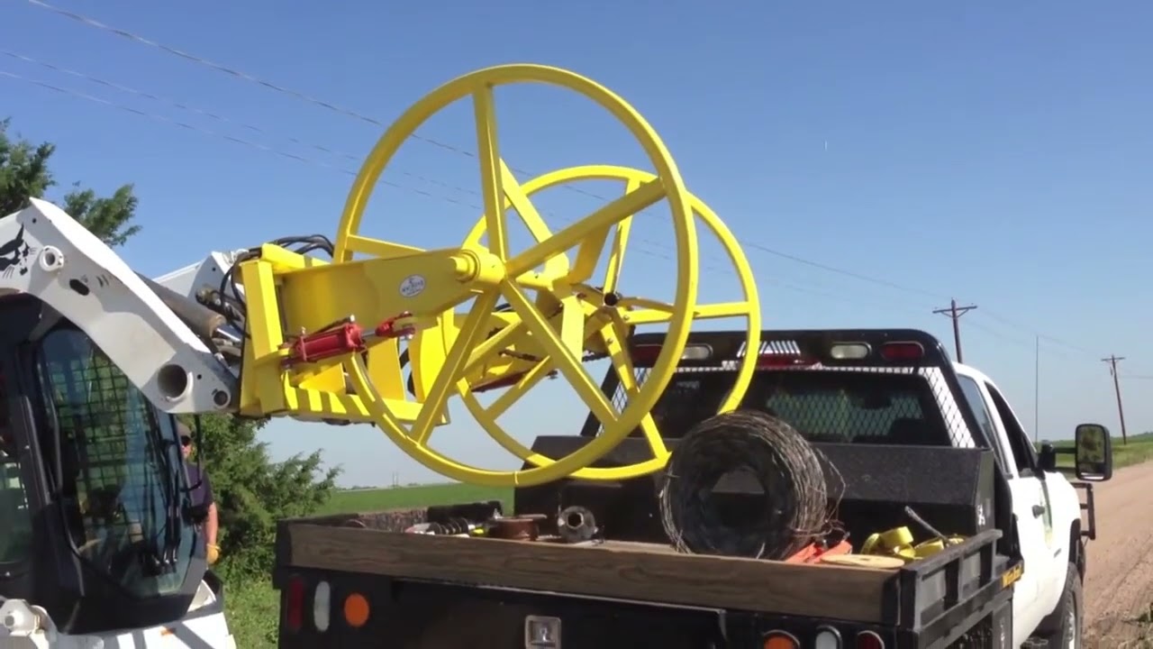 High Wire Winder: pickup, wind, unload spool: TCMachineInc.com 