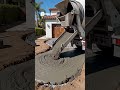 👉 From Raw Ground to Curved Concrete Driveway 🏗️ #construction #heavycivil #ia #timelapse