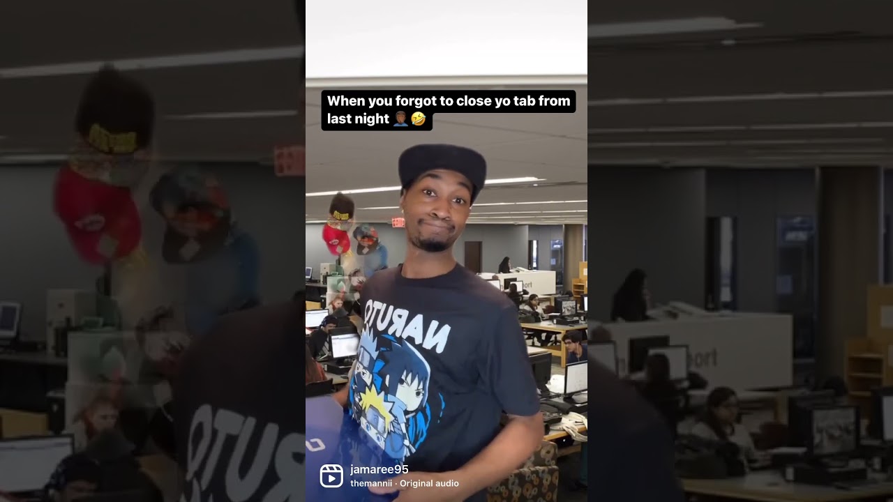 When you to close yo tab from last night shorts funny whoops