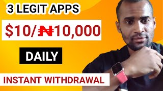 3 Apps that pay real money $10(10k) daily within 24 hrs without investment/how to make money online