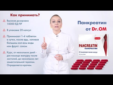 Dr.OM Панкреатин 💊 - помощь пищеварению. Переел? Что принимать?