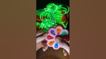 Ⓜ️ Simpl dimpl fidget spinner. Pop it. RGB LED strip lights. #Shorts