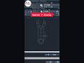 Spanner 🔧 drawing Practice || Autocad for beginners | #shorts #autocad #abcadworld