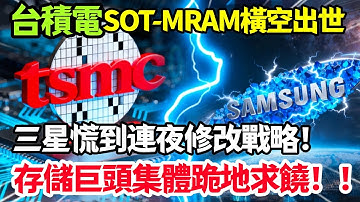太狠了！台積電 SOT MRAM 橫空出世，三星慌到連夜修改戰略，存儲巨頭集體跪地求饒！#台積電 #台灣