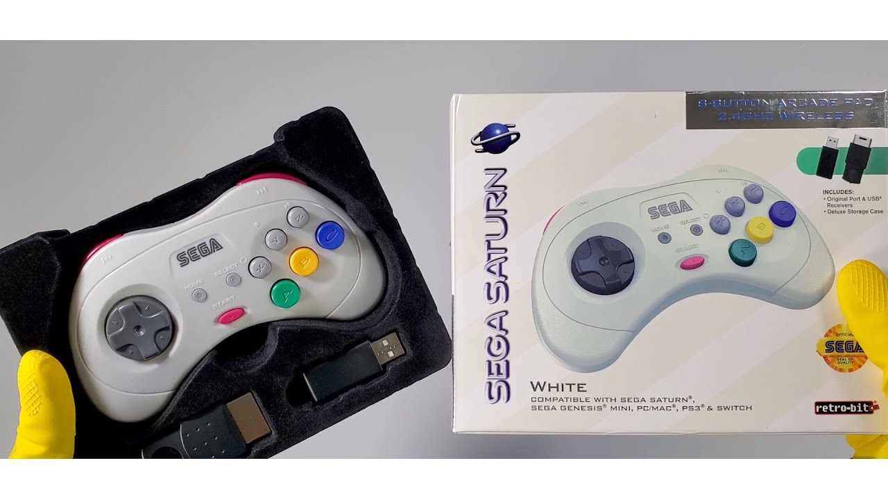 Sega Saturn Controller (Original)(White)