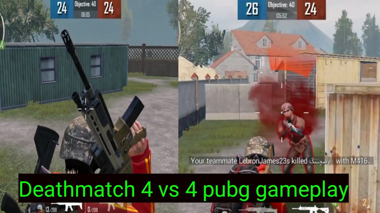 TEAM DEATHMATCH Pubg Gameplay 4Vs4 mode | Team Winner | Mobile Pubg ...