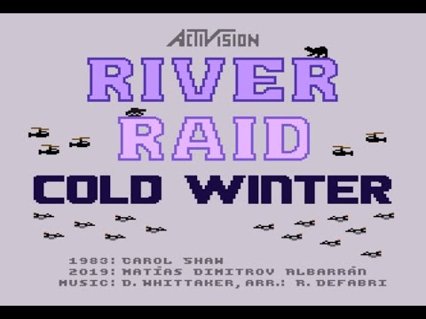 ❤Игра для профи u0022River Raid - Cold Winteru0022❤ Atari 8-bit. Прохождение! From Dimitrov Matías, 2019.