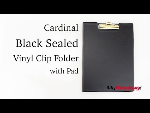 cardinal-black-sealed-vinyl-clip-folder-with-pad