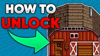 The EASIEST way to Get A Barn in Stardew Valley (Hidden Secrets!)