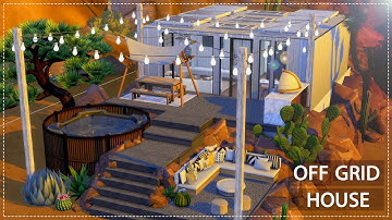 Living Off Grid 🌱 Eco Container House | THE SIMS 4 | Stop Motion Build