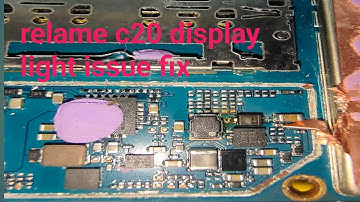 realme c20 display light problem fix