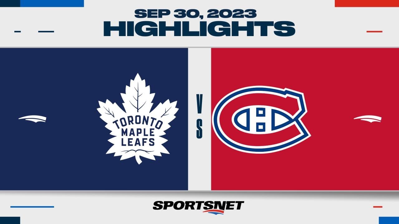NHL Pre Season Highlights Maple Leafs Vs Canadiens September 30 nhl-pre-season-highlights-maple-leafs-vs-canadiens-september-30