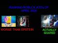RANKING ANIME TOWER DEFENSE GAMES ON ROBLOX APRIL 2026 !!!