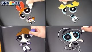 Powerpuff Girls Pancake Art - Bell, Bunny, Blossom, Bubbles, Ercup, Bliss