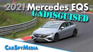 Full electric 2021 Mercedes EQS testing undisguised at the Nürburgring