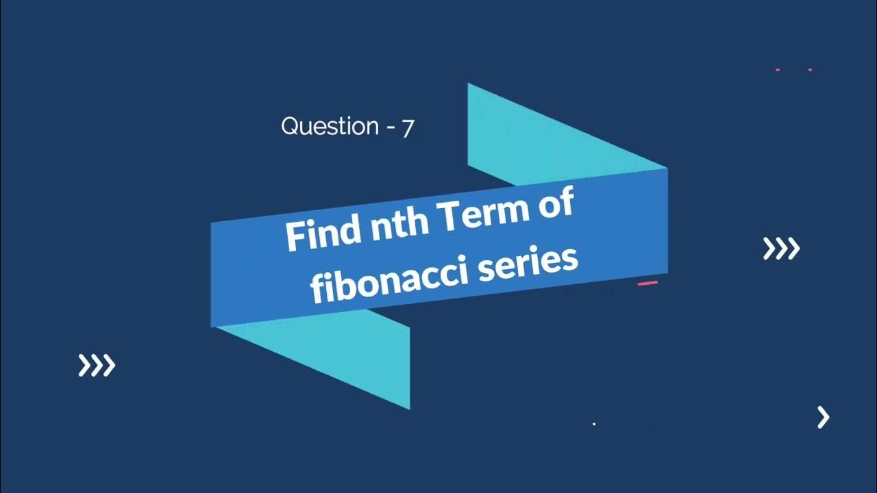 how to find Nth term of fibonacci series || C++ program to find Nth ...