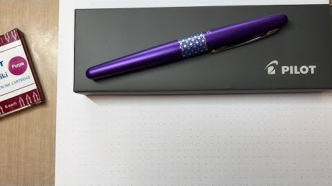 Pilot Metropolitan Purple Retro with Calligraphy nib 🖋👏🏼