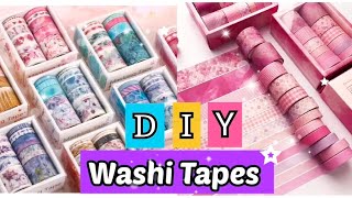 How to make Washi Tapes without double sided tape homemade washing Tapes ✨?