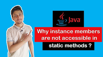 Why instance members are not accessible to the static methods ? | #Shorts