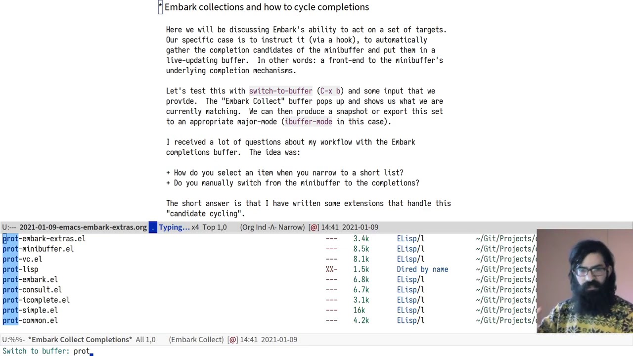 Emacs: Embark and my extras