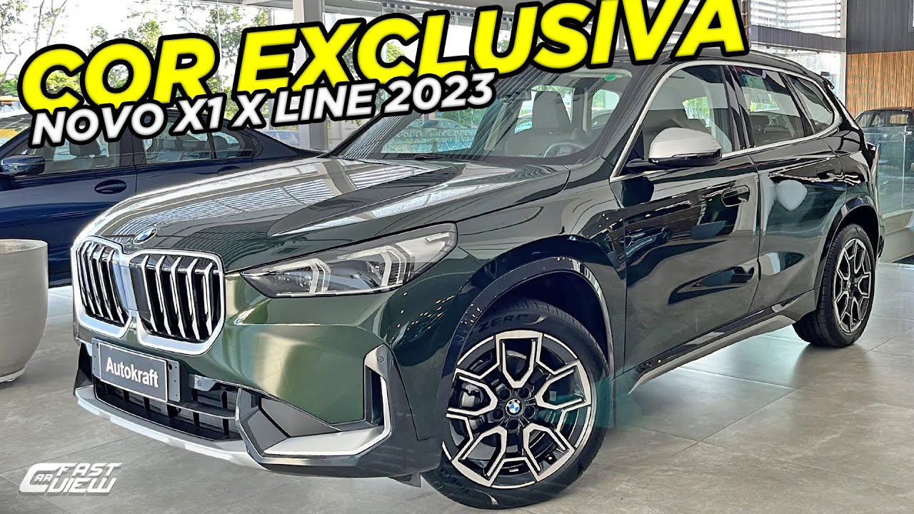 NOVO BMW X1 S DRIVE 20I X LINE 2023 VERDE SANREMO COR EXCLUSIVA COM ...