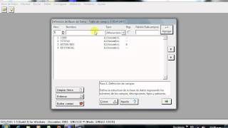 Crear Base de datos en Winisis