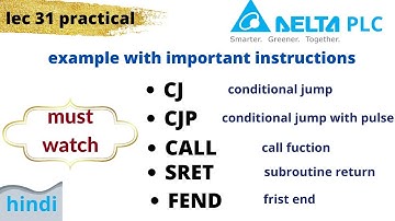 CJ CJP CALL SRET FEND instruction in plc | call jump instruction in plc | plc cj instruction |
